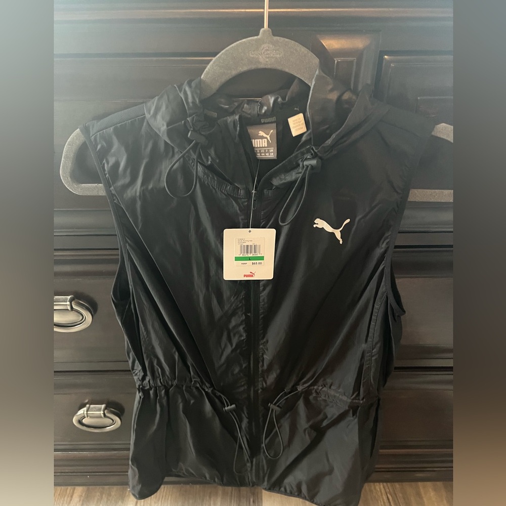 Puma Black Hooded Vest